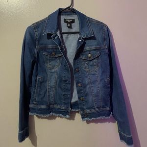 nine west blue jean jacket size small
